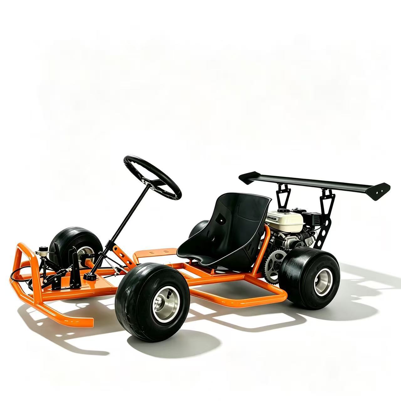 Kart de combustible deportivo al aire libre modelo especial de deriva de vehículo de alta potencia y manejo flexible para jugar en el campo de competencia