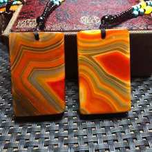 战国红玛瑙平安扣毛衣链平安无事牌缠丝玛瑙原石挂件直播货源批发