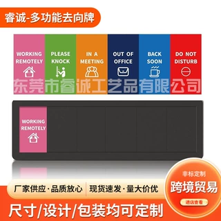 工厂直供办公室门牌状态牌磁性背胶会议指示牌多功能去向牌