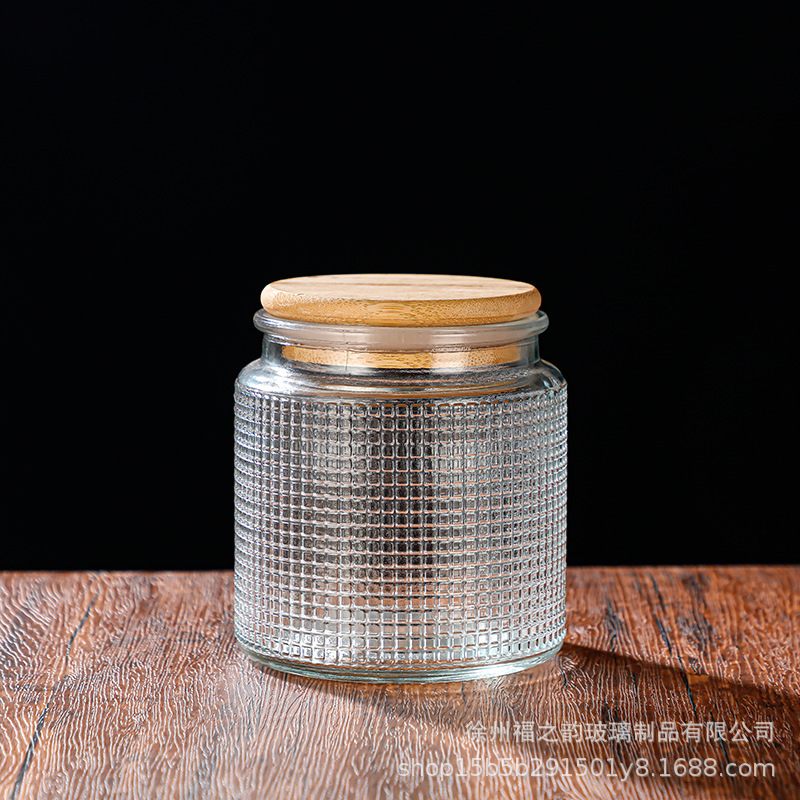 Nuevo relieve Begonia flor de vidrio sellado lata de almacenamiento de dulces snack frutas secas frasco almacenamiento lata de almacenamiento