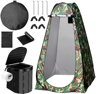 high-speed self-driving emergency folding – Avtomobil dam çadırları - 14m-camouflage-colored-tent-toilet-paper-hook-model-black-toilet-single-person
