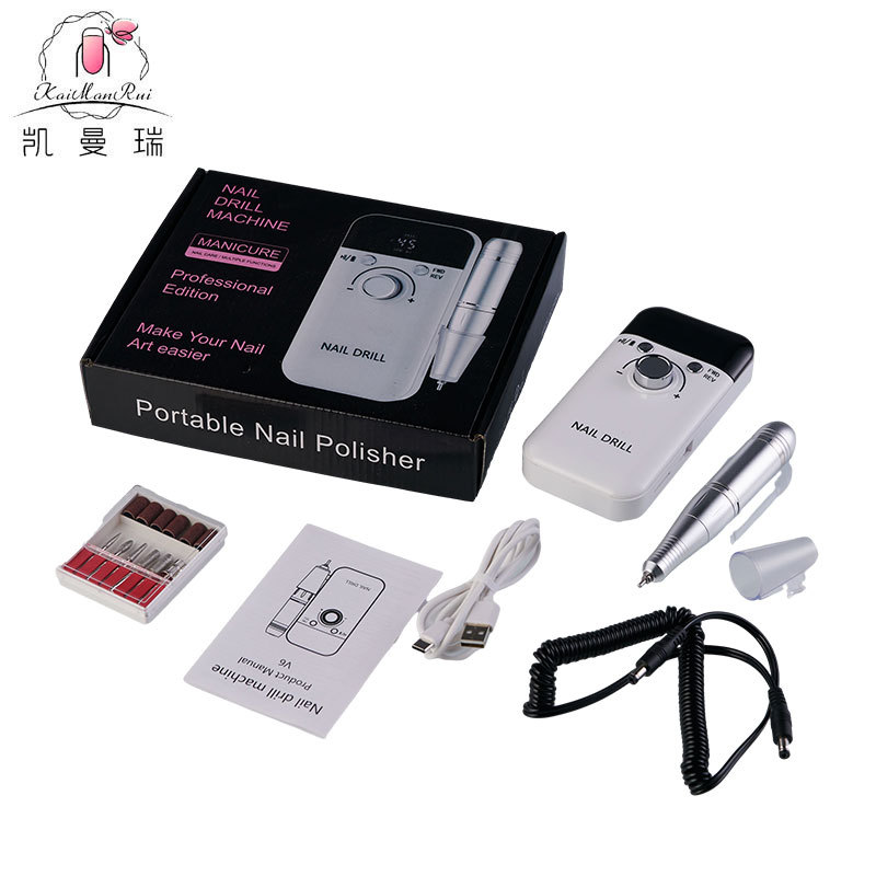 Máquina pulidora de uñas portátil máquina de pulir eléctrica eliminación especial de uñas 45000-gire removedor de piel muerta amoladora de uñas transfronteriza