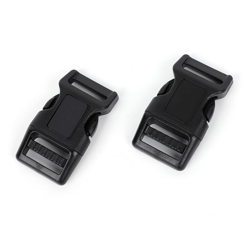 En stock accesorios de equipaje al por mayor ajustable POM hebilla de seguridad de plástico cuerda de tracción puede pegar LOGO PET hebilla image 5