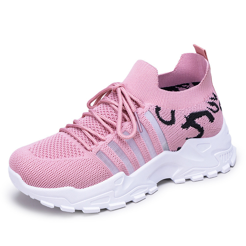Zapatos de mujer primavera universal zapatos deportivos zapatos de mujer transfronterizos zapatos de altura de suela gruesa zapatos casuales transpirables