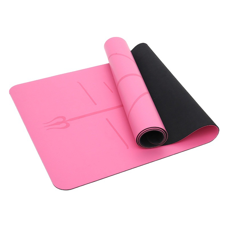 Estera de Yoga de goma PU antideslizante resistente al desgaste inodoro tirano estera fábrica impresión personalizada en stock entrega de una pieza