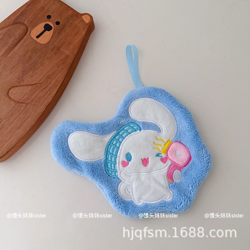 Toalla de mano colgante Melody Culomi de dibujos animados lindo, cocina casera, baño, pañuelo para niños, toalla pequeña