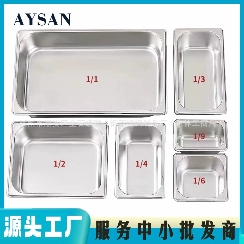 Раковина из нержавеющей стали Прямоугольная порционная раковина с крышкой Квадратная тарелка для раковины Коробка для фаст-фуда Обеденная раковина Магазин чая с молоком Коробка для варения