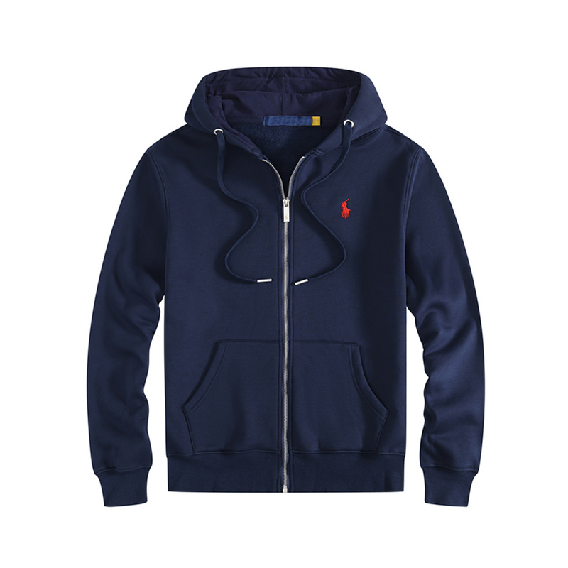 Polo Men's Hoodie Sweatshirt Jacket Pure Cotton Zip-Up Casual Top with Small Horse Logo Embroidery Paul Trendy Brand Polo Men's Hoodie Sweatshirt Jacket Pure Cotton Zip-Up Casual Top with Small Horse Logo Embroidery Paul Trendy Brand