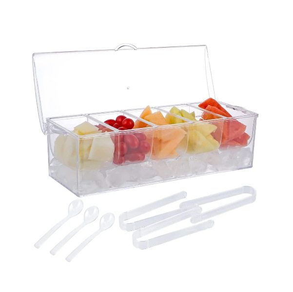 プラスチック家庭用パーティーのピクニック調味料箱は新鮮保冷しています。|undefined