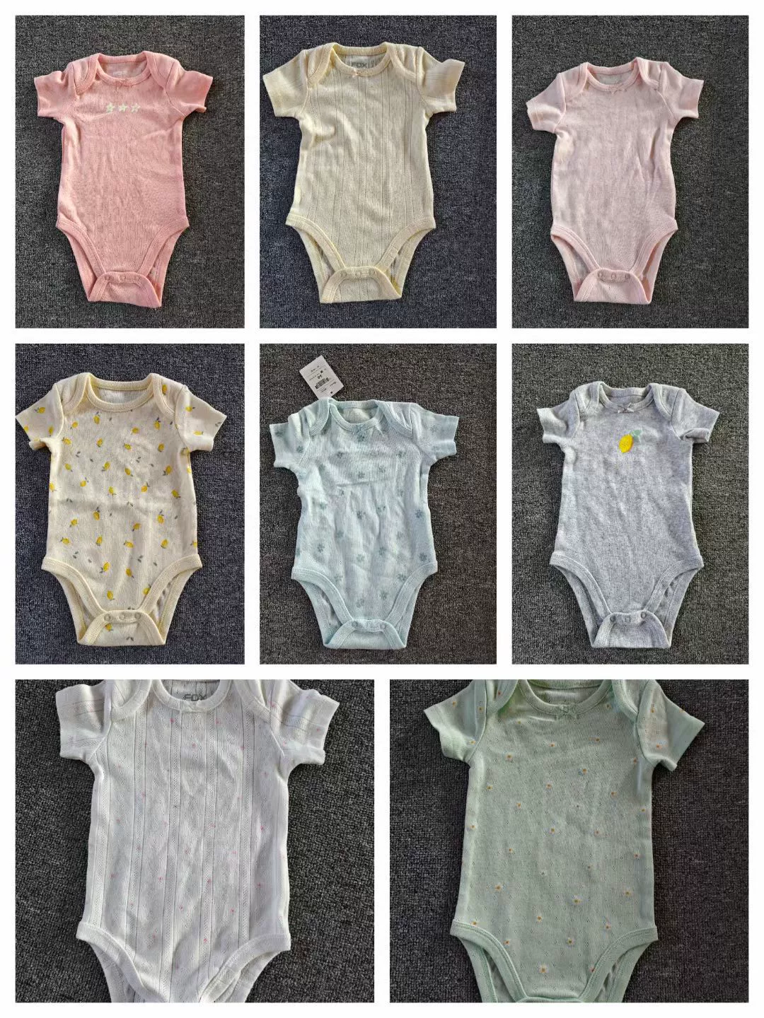 2023 Winter New Foreign Example ** Shan Di Family Cartoon Short Sleeve Baby Out of Serving Triangle Climbing