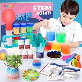 跨境science toy 120个实验玩具diy手工科学实验套装幼儿儿童科技