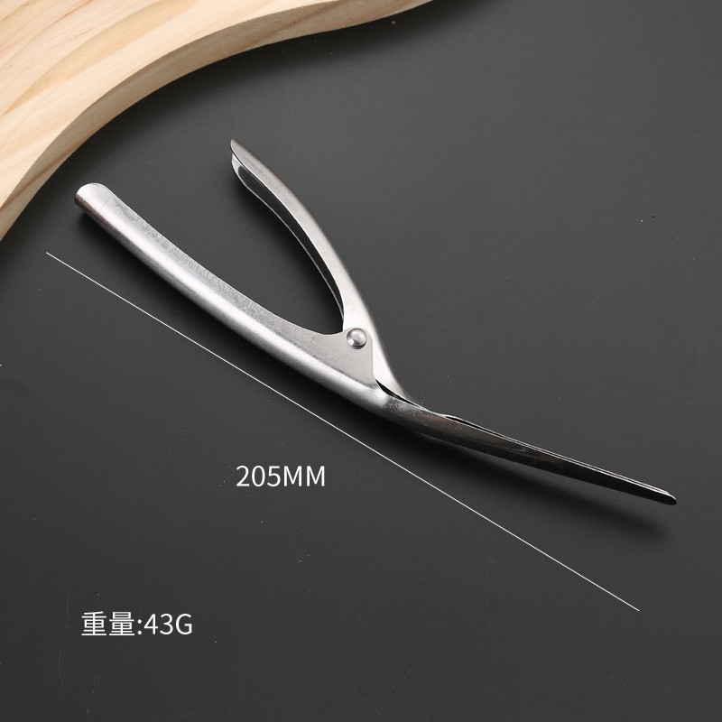 Línea de camarones de acero inoxidable 430 cuchillo marisco olla caliente cocina especial línea de camarones de acero inoxidable camarones peeling artefacto