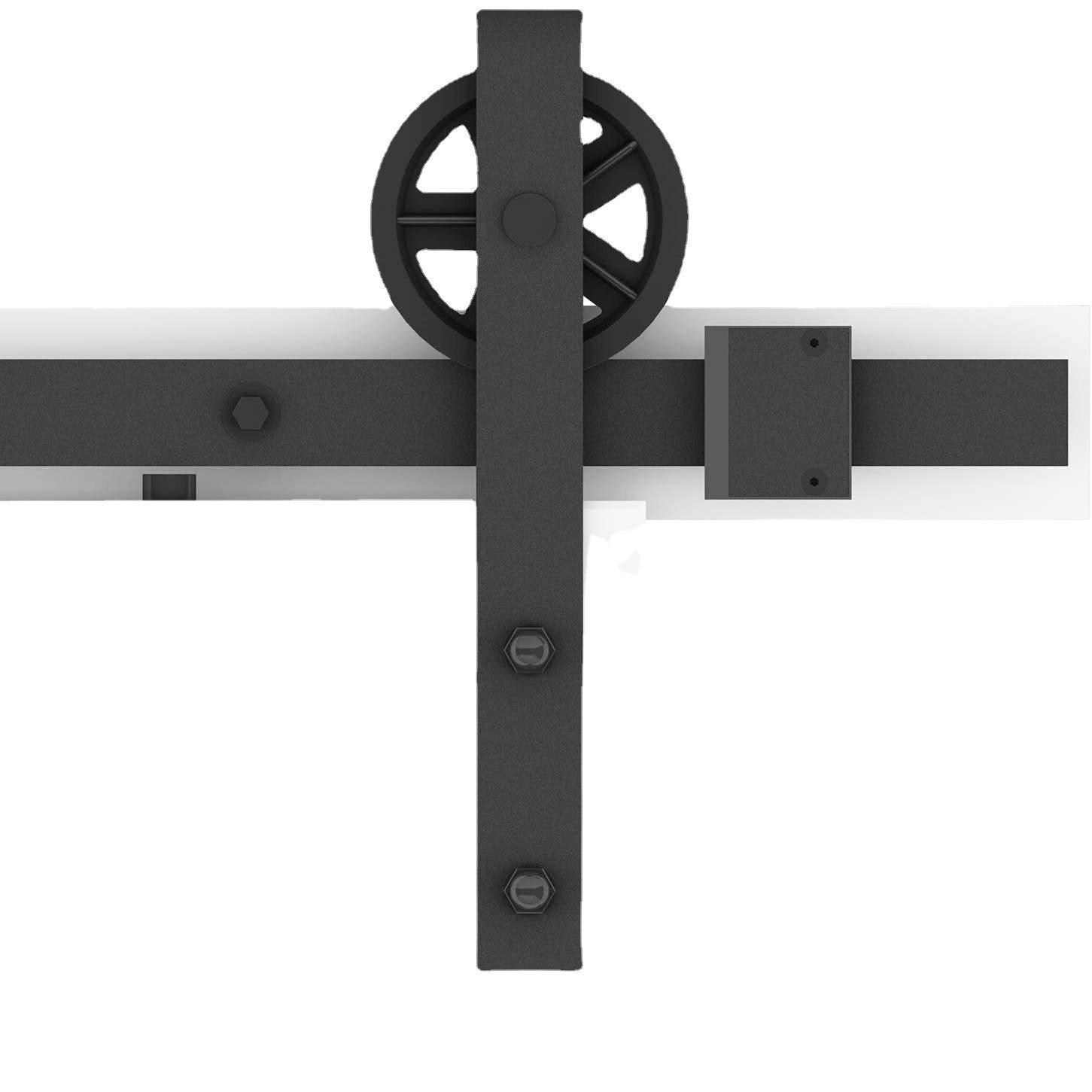 车轮谷仓门室内门厨房门五金美式移门轨道滑轮 吊轮滑轨