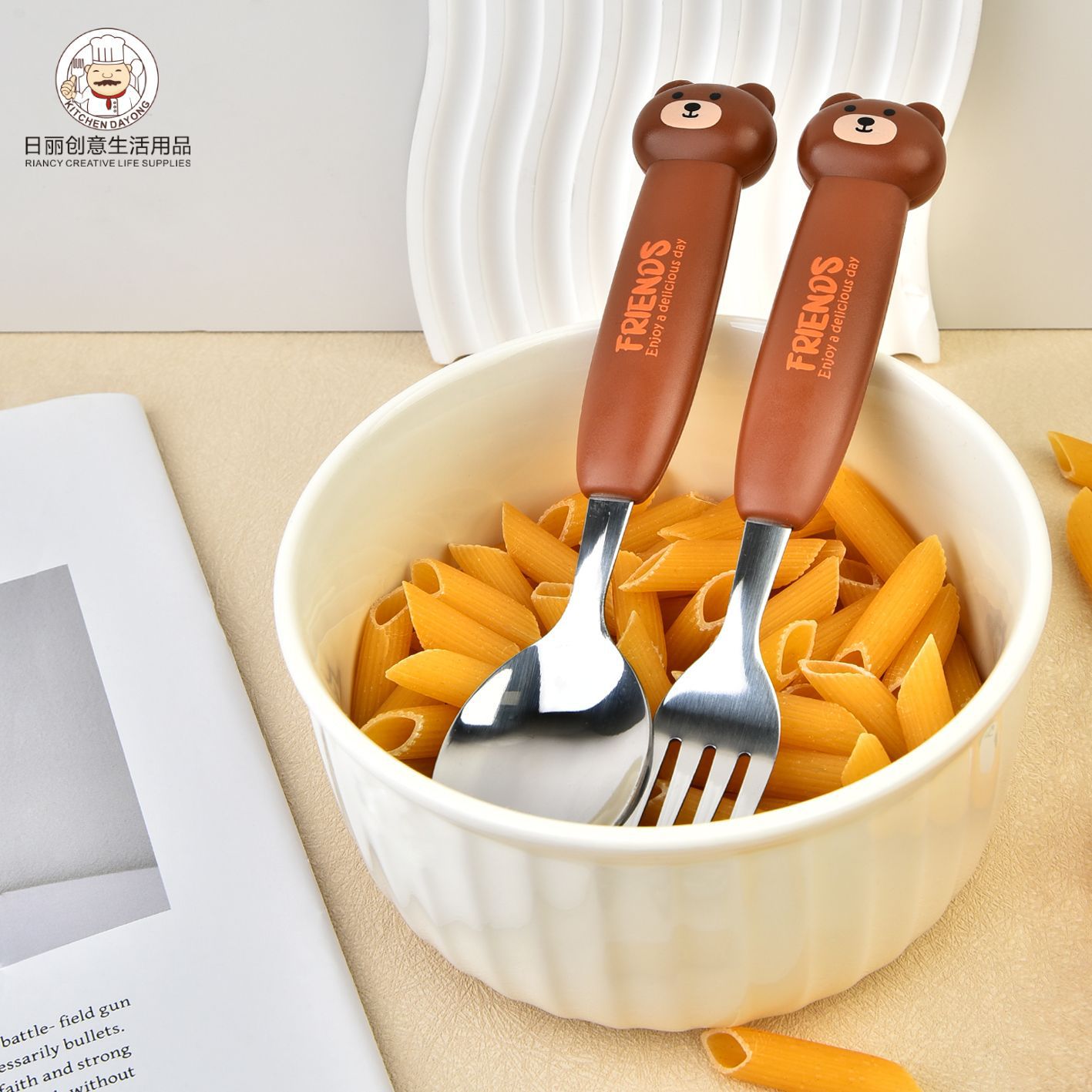 Juego de Cubiertos Portátiles de 2 Piezas de Acero Inoxidable, Grado Alimenticio, para Regalos