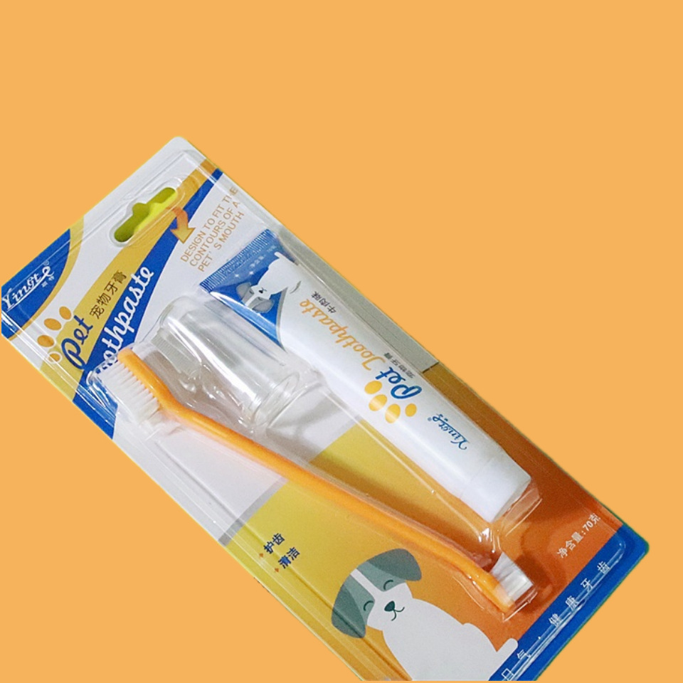 cepillo de dientes para mascotas pasta de dientes conjunto de dedo cepillo de dientes para gatos cepillo de dientes para perros cepillo de dientes para perros limpieza oral cepillo de dientes para enfermería cepillo de dientes
