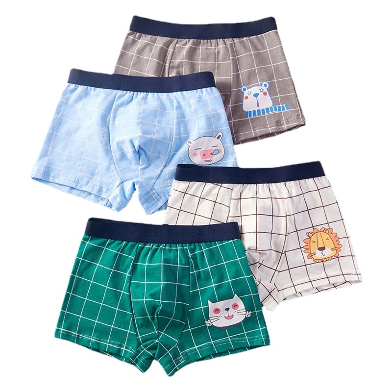 Ropa interior para niños calzoncillos bóxer de algodón al por mayor sin clip tipo ppA bragas para bebés pantalones cortos ropa interior para niños