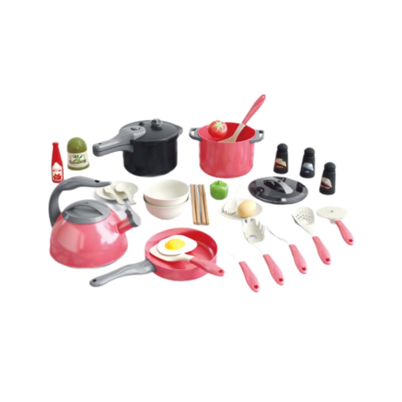 Interés infantil transfronterizo comidas caseras juguetes de cocina conjuntos de acertijos simulación creativa interactiva cognición juguetes de cocina