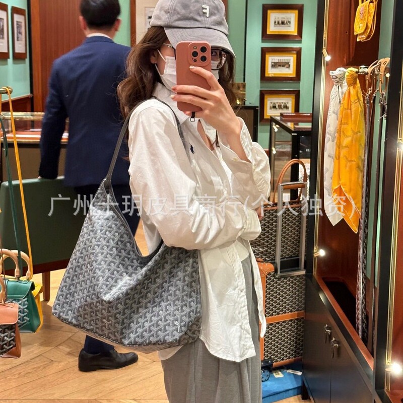 High-Quality Goya Hobo Dog-Tooth Tote Underarm Bag, Hobo Large-Capacity Shopping Bag, Versatile Commuter Bag, Mommy Bag High-Quality Goya Hobo Dog-Tooth Tote Underarm Bag, Hobo Large-Capacity Shopping Bag, Versatile Commuter Bag, Mommy Bag