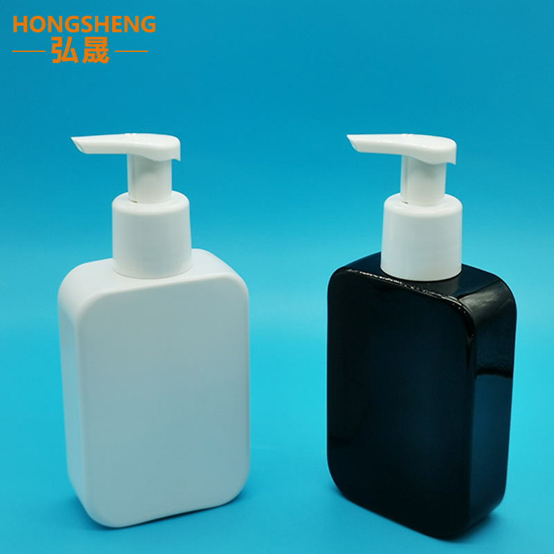 PET スクエアローションポンプボトル 200ML300ML バブルクレンザープレスボトルシャンプーシャワージェル空ボトル|undefined