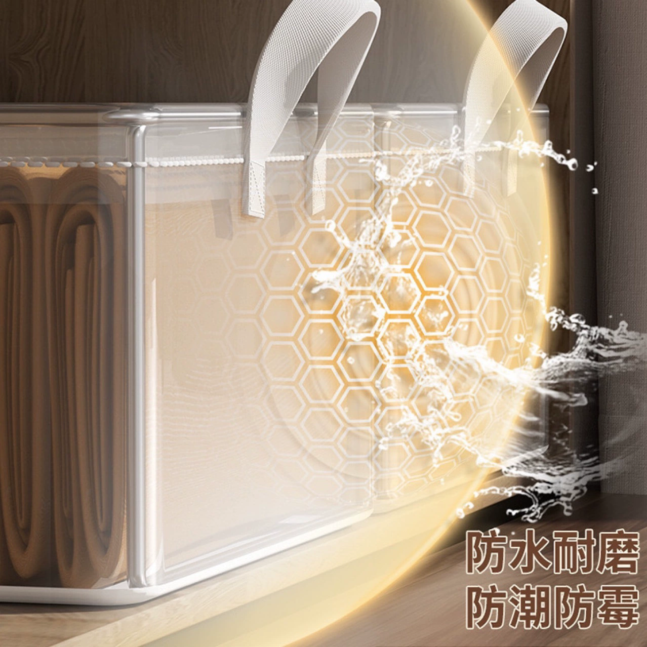 衣服收纳箱家用衣柜放衣物裤子的分层整理盒透明折叠储物筐框