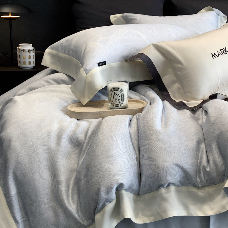 Sommerbettwäsche Aus Eisseide Und Tencel Vierteiliges Set Für Schlaf_voghion.com