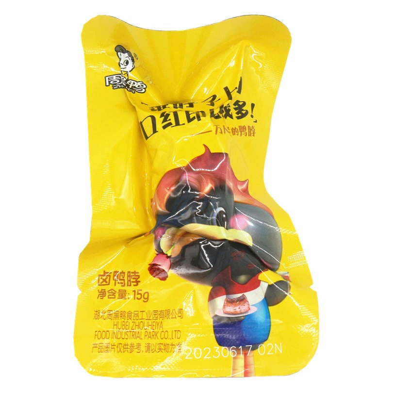 Zhou Heiya вакуумная небольшая упаковка тушеная утиная Шея 15 г Ухань, специальные сладкие и острые закуски оптом
