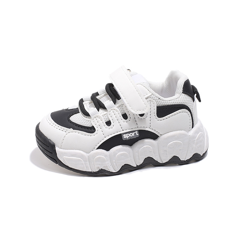 Zapatos deportivos para niños 2025 primavera nueva malla transpirable moda versátil con suela suave para niños, niñas y niños zapatos para padres