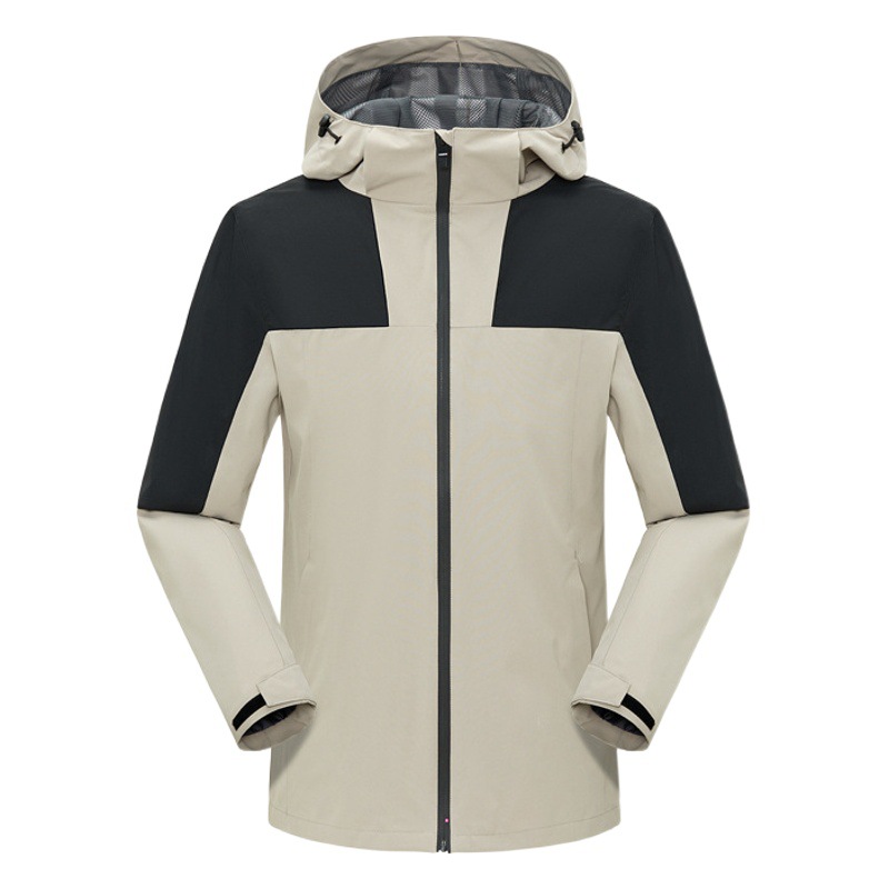 Equipo de hombres negro ropa de trabajo a prueba de viento impermeable al aire libre chaqueta antiestática Temperatura de bloqueo resistente al desgaste elástico