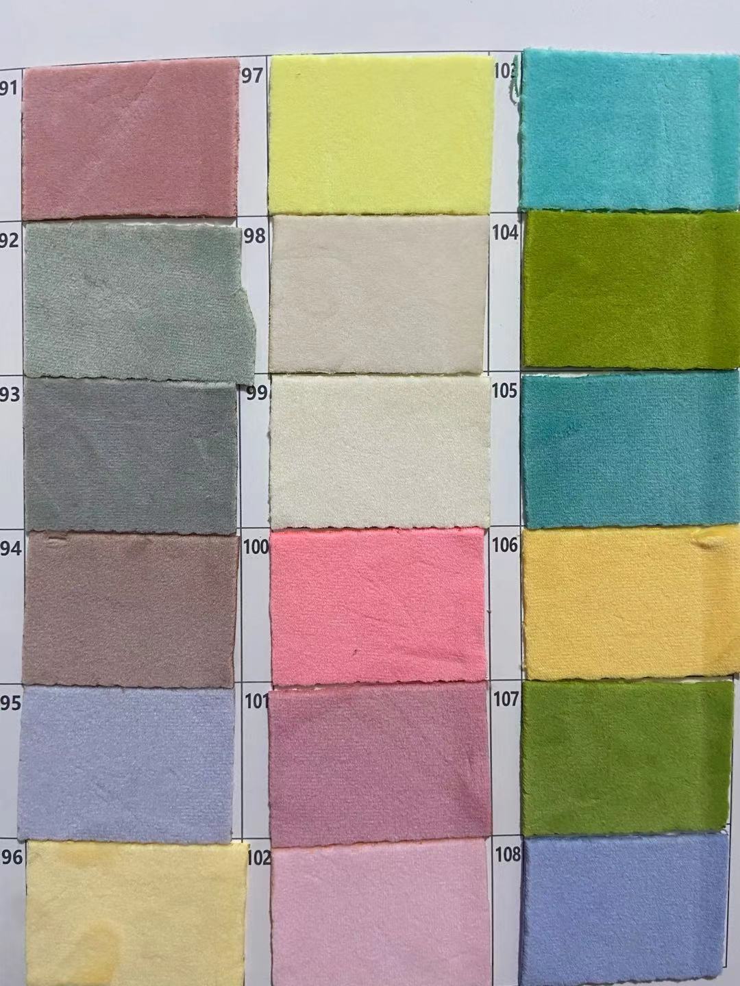 Spandex tela súper suave de alta elasticidad Cristal súper suave franela elástica de cuatro lados ropa para niños zapatos y sombreros bolsas de tela de peluche de juguete