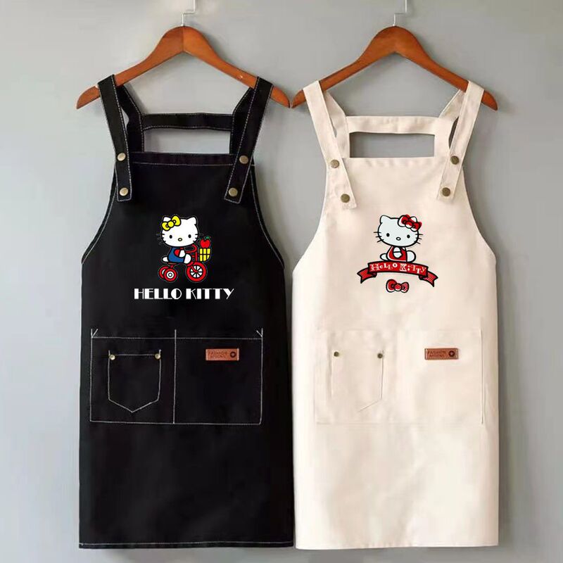 Fashionable Apron for Kitchen Household Waterproof, Oil-Proof, Wear-Resistant, Breathable and Easy to Clean, Internet Celebrity Men's and Women's Work Clothes Nailed