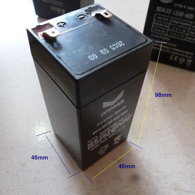 电瓶4V4.5AH电子秤蓄电池4V4AH手提灯用2FM4v5ah4V4.5AH battery