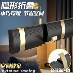 摺疊衣帽鈎免打孔壁掛進門掛衣鈎隱藏玄關門口衛生間牆上隱形掛鈎