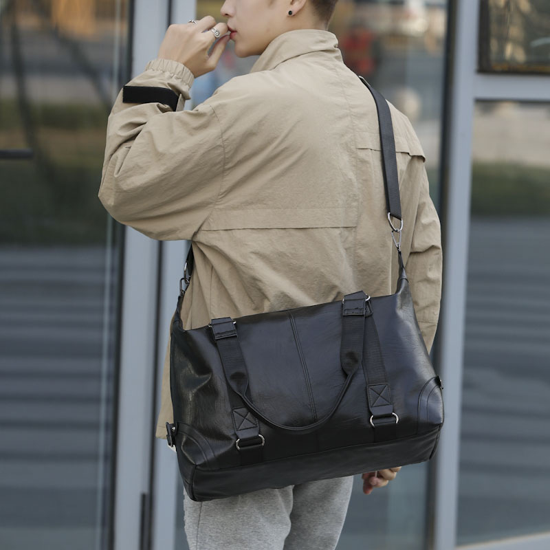 Nuevo estilo coreano bolso de los hombres de gran capacidad bolsa de viaje bolsa de equipaje viaje de negocios hombro bolsa de mensajero bolsa de viaje