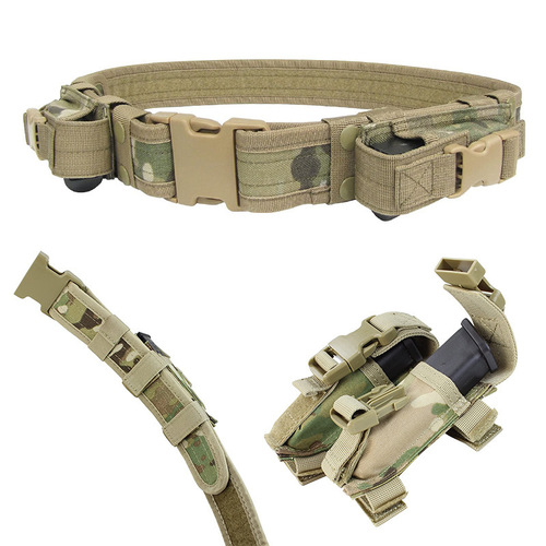 Amazon Outdoor Tactical Military Training Waist Belt Duty Patrol Combat Training Function Waist Protection Belt Wholesale 