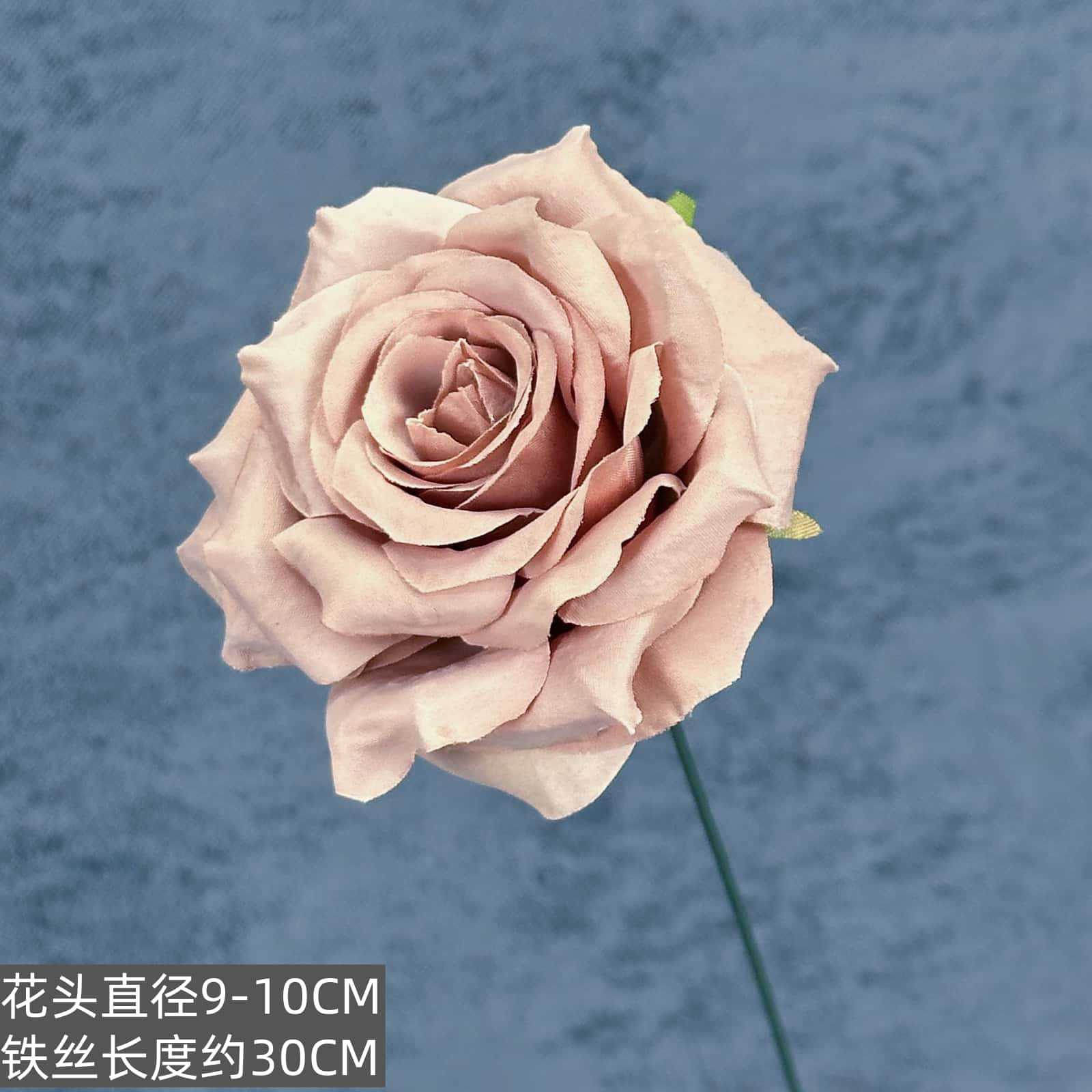 Flor de rosa simulada franela de una sola mano cascada de rosas flor simulada boda decoración del hogar decoración flor falsa al por mayor