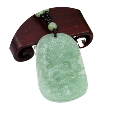 Aventurine sweater chain Aventurine Guanyin Buddha necklace Longguan Gong Golden Toad Pixiu light green necklace