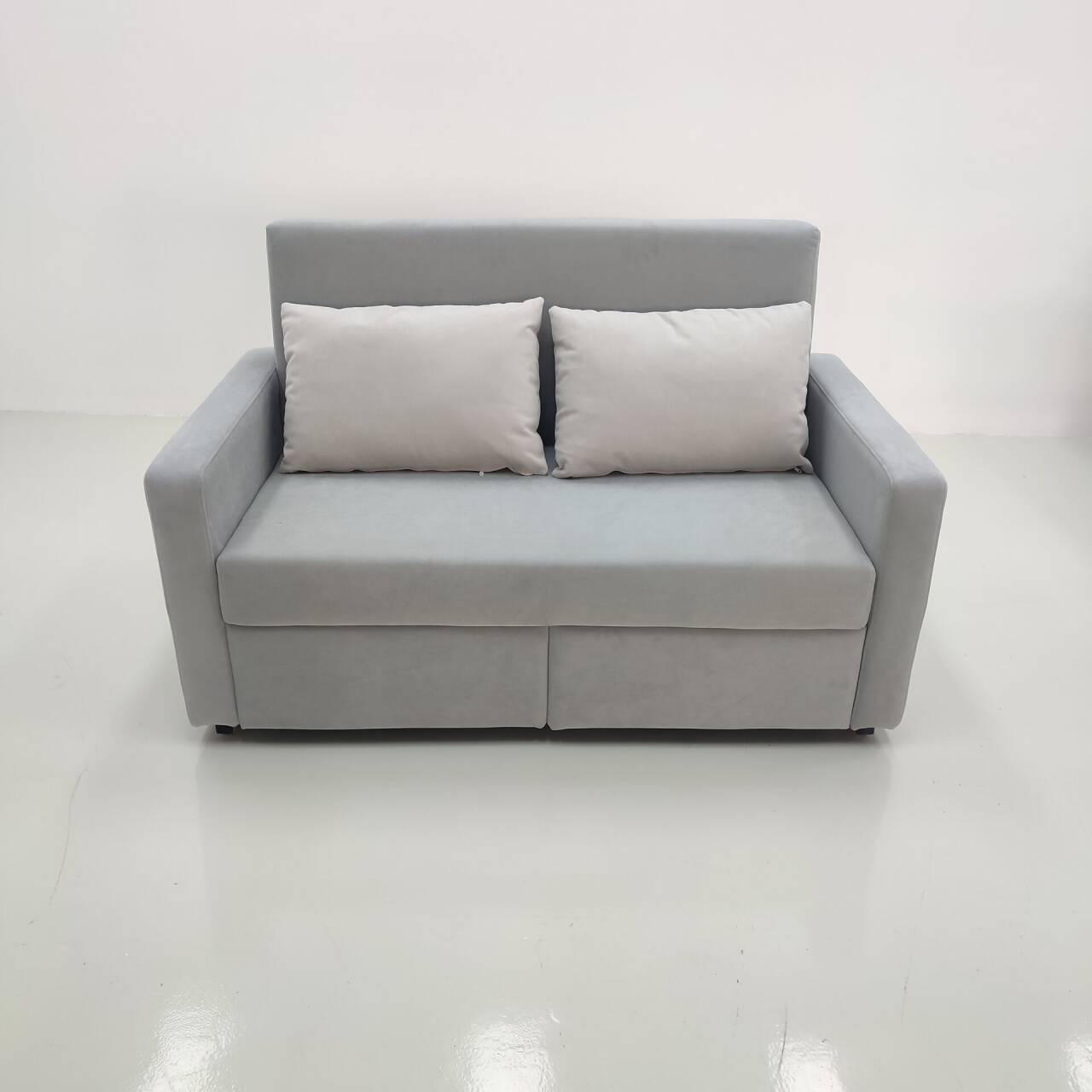 Sofá cama moderna simple de familia pequeña tecnología de seda sofá cama deslizante anti-cat arañazo sala de estar apartamento plegable peinado
