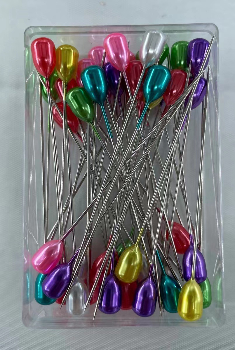 Venta directa de fábrica 6*9*65mm color en forma de pera aguja de posicionamiento de ropa 50 piezas