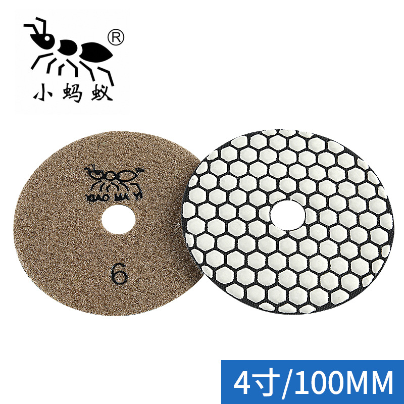 Pequeña hormiga mármol seco molienda pieza granito piedra pulido azulejo biselado recorte artefacto amoladora angular pieza de molienda