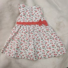 原单女童纯棉无袖连衣裙儿童蝴蝶结背心裙童裙