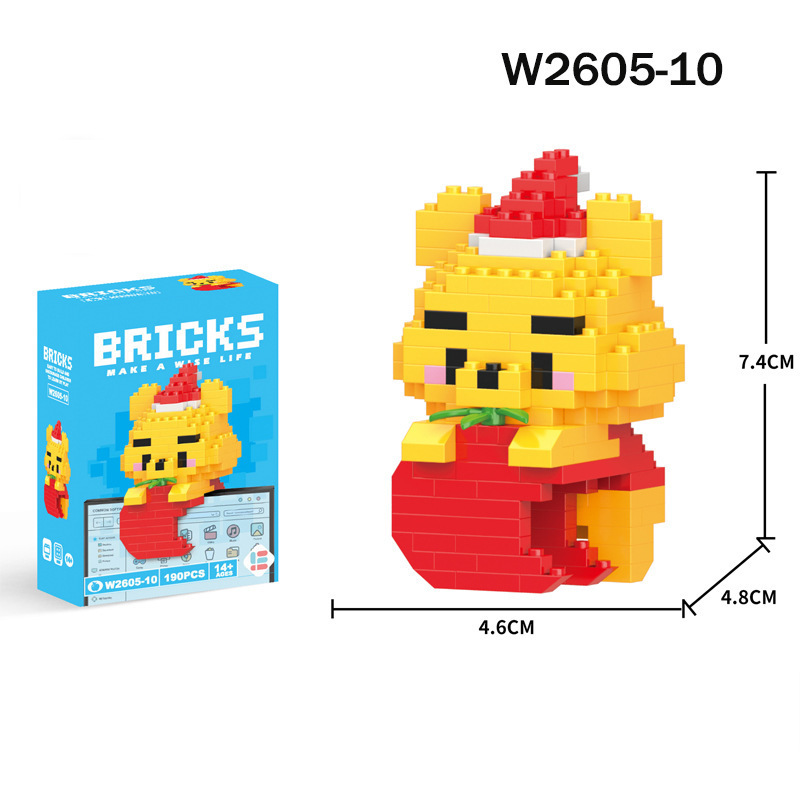 Compatible con bloques de construcción de Lego, huevos, dibujos animados, muñecas de animales, juguetes de ensamblaje de rompecabezas para niños, puestos transfronterizos al por mayor