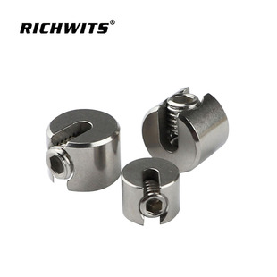 316 Stainless Steel Slotted Chuck, One-Word Wire Rope Clip, One-Word Clip, Garden Wire Rope Mesh Chuck