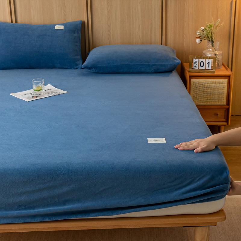 2024 nueva sábana de terciopelo de leche simple de color sólido
