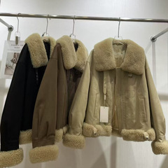 2025冬季新款韩版宽松休闲百搭羊羔毛加厚保暖羽绒服外套面包服潮