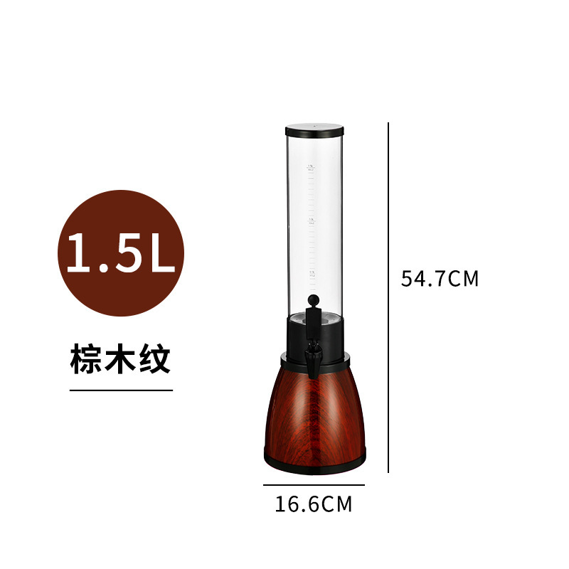 ザビール酒砲商用発光酒柱創意酒塔3Lジュース桶蛇口付き商用カフェテリア飲料機|undefined