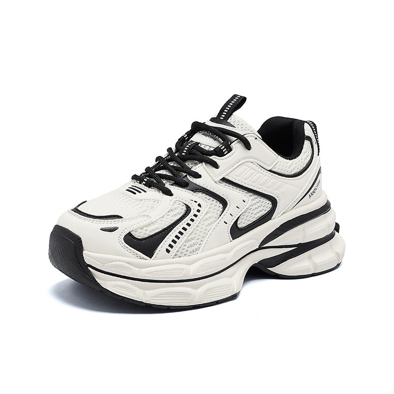 Augustion zapatos de papá de suela gruesa mujer 2025 nuevos zapatos deportivos de verano para correr zapatos casuales de contraste de moda retro