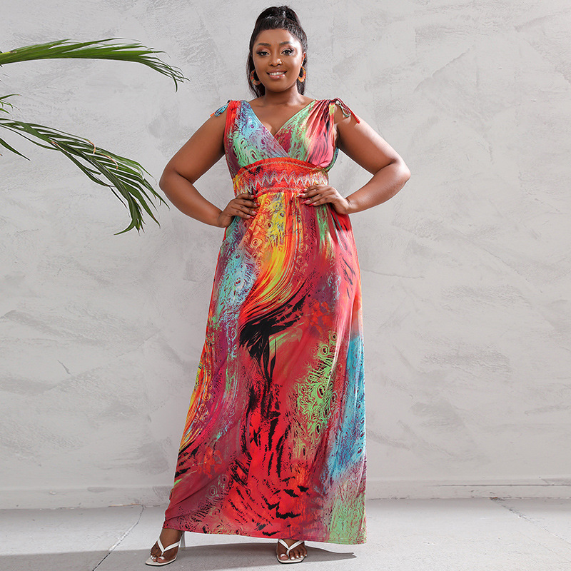 Silk beach dress