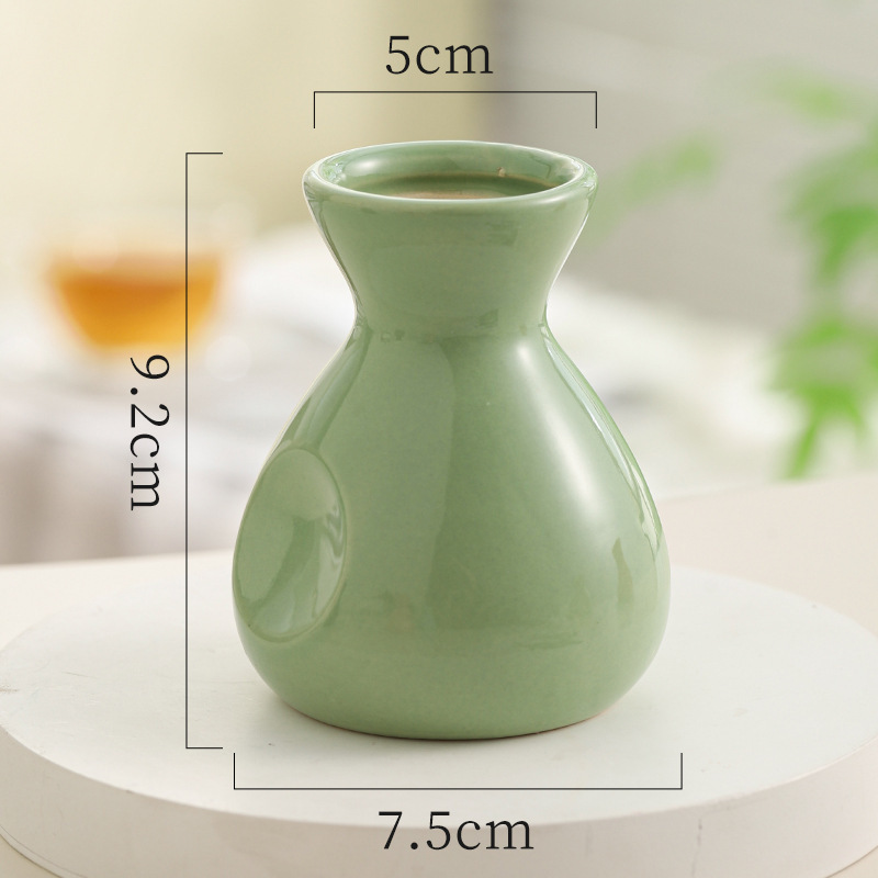 インクリームスタイルデスクトップセラミック花瓶ルームリノベーション小物暖かい模擬花装飾品オフィス装飾|undefined