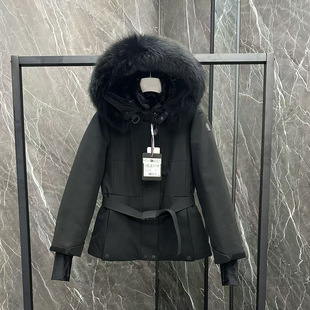 95 гусиный пушистый мех лисы с талией женский пуховик woman feather down jacket coat