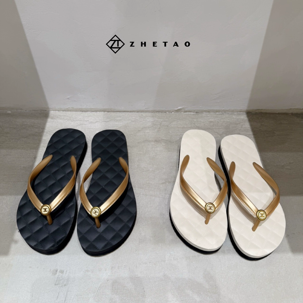 Летняя новая резиновая нескользящая с толстой подошвы женские шлепанцы удобные противоскользящие водонепроницаемые повседневные модные шлепанцы